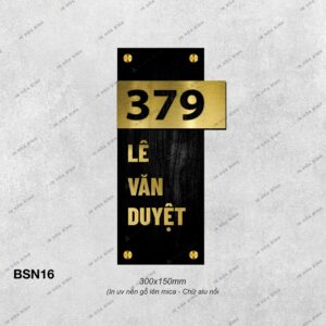Bảng số nhà decor - BSN16