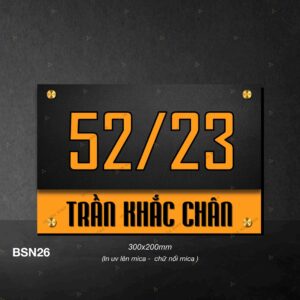 Bảng số nhà decor - BSN26 (30x20cm)