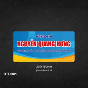 Bảng tên chức danh để bàn - BTDB01